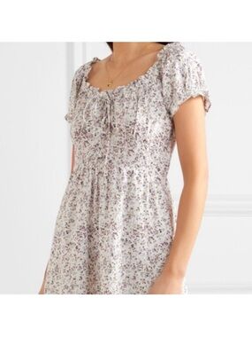 J. Crew Puff Sleeve Peasant Mini Dress Cottage Core Size 0